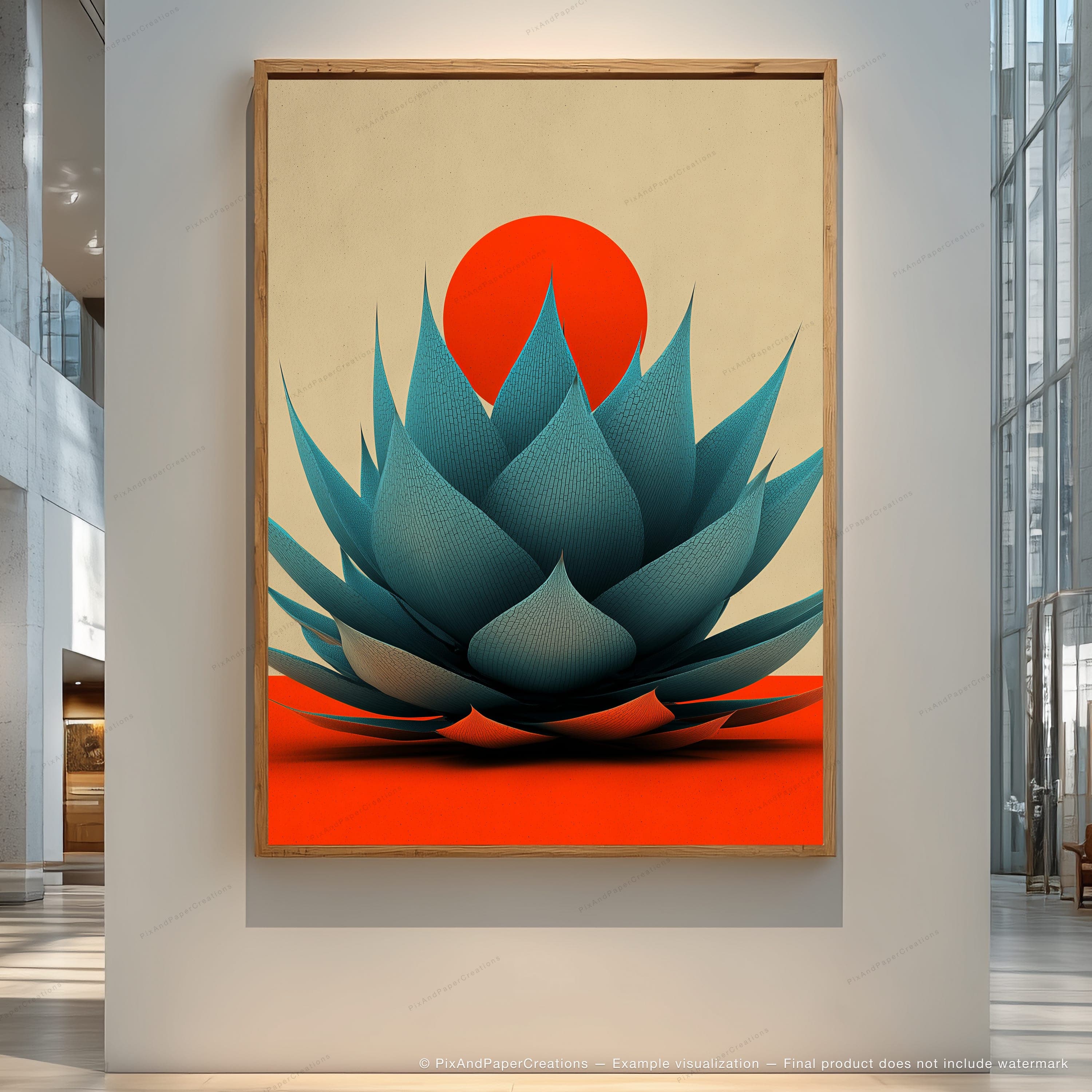 Agave Silhouette — Sun & Ink