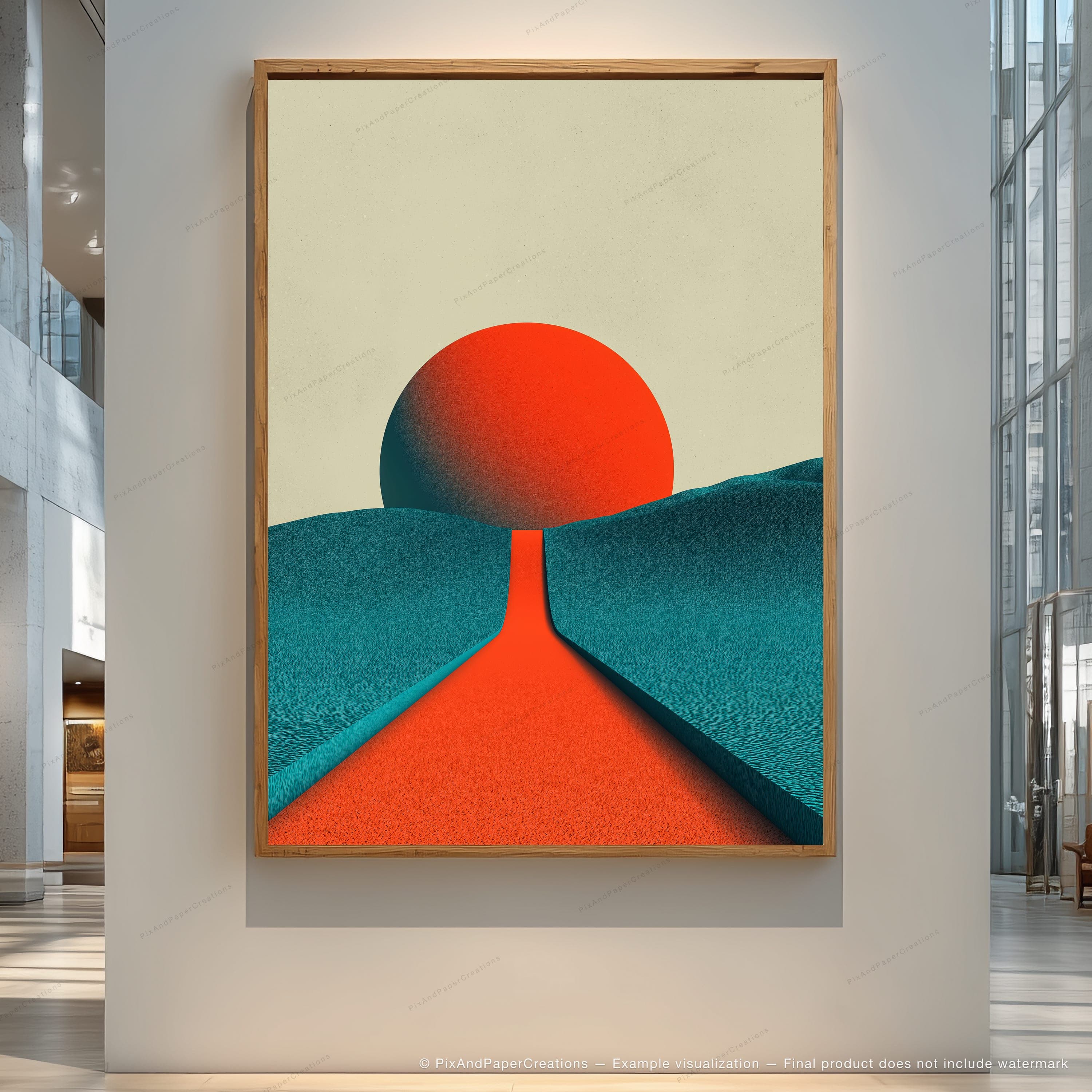 Half Disc Over Ridge — Quiet Horizon