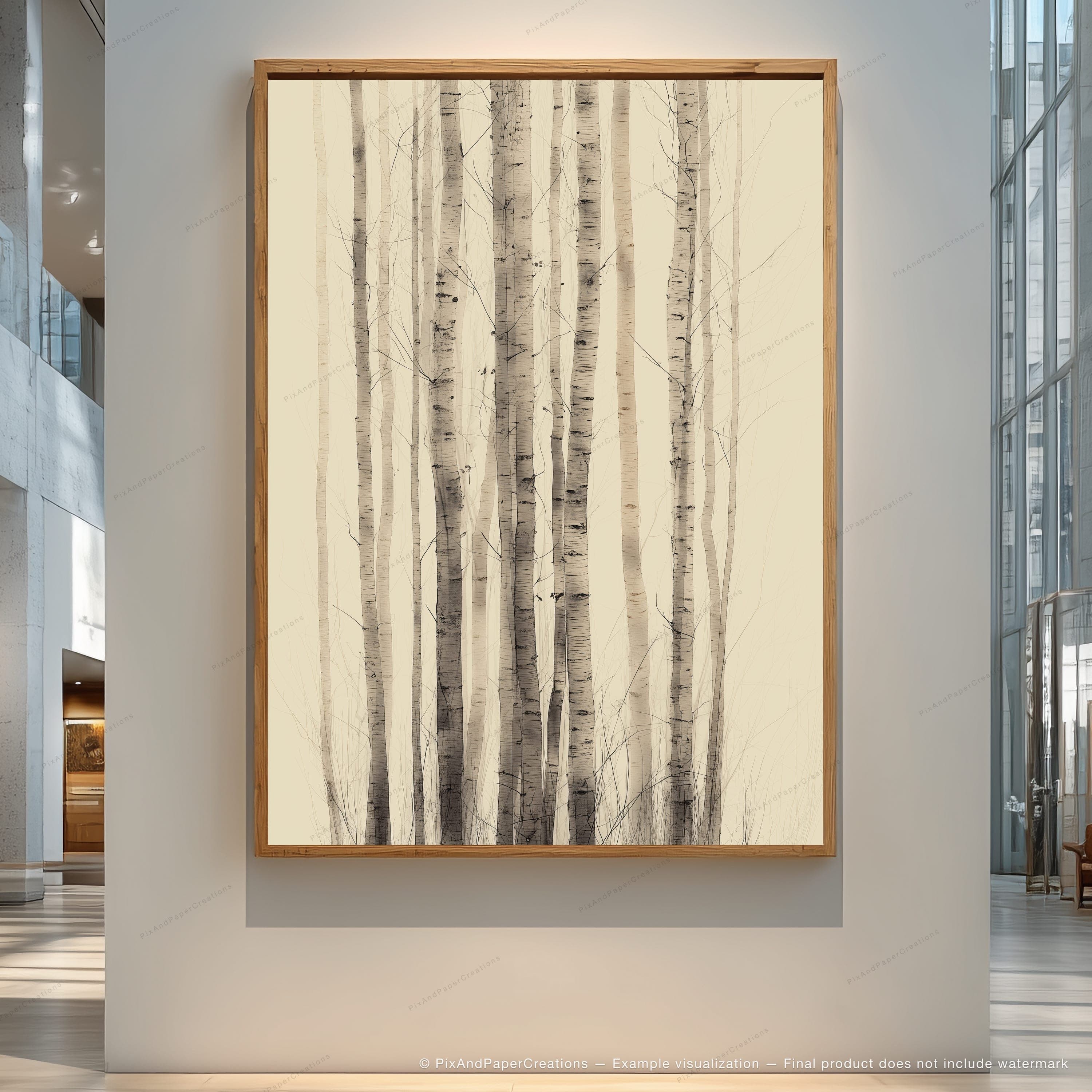 Birch Trunks
