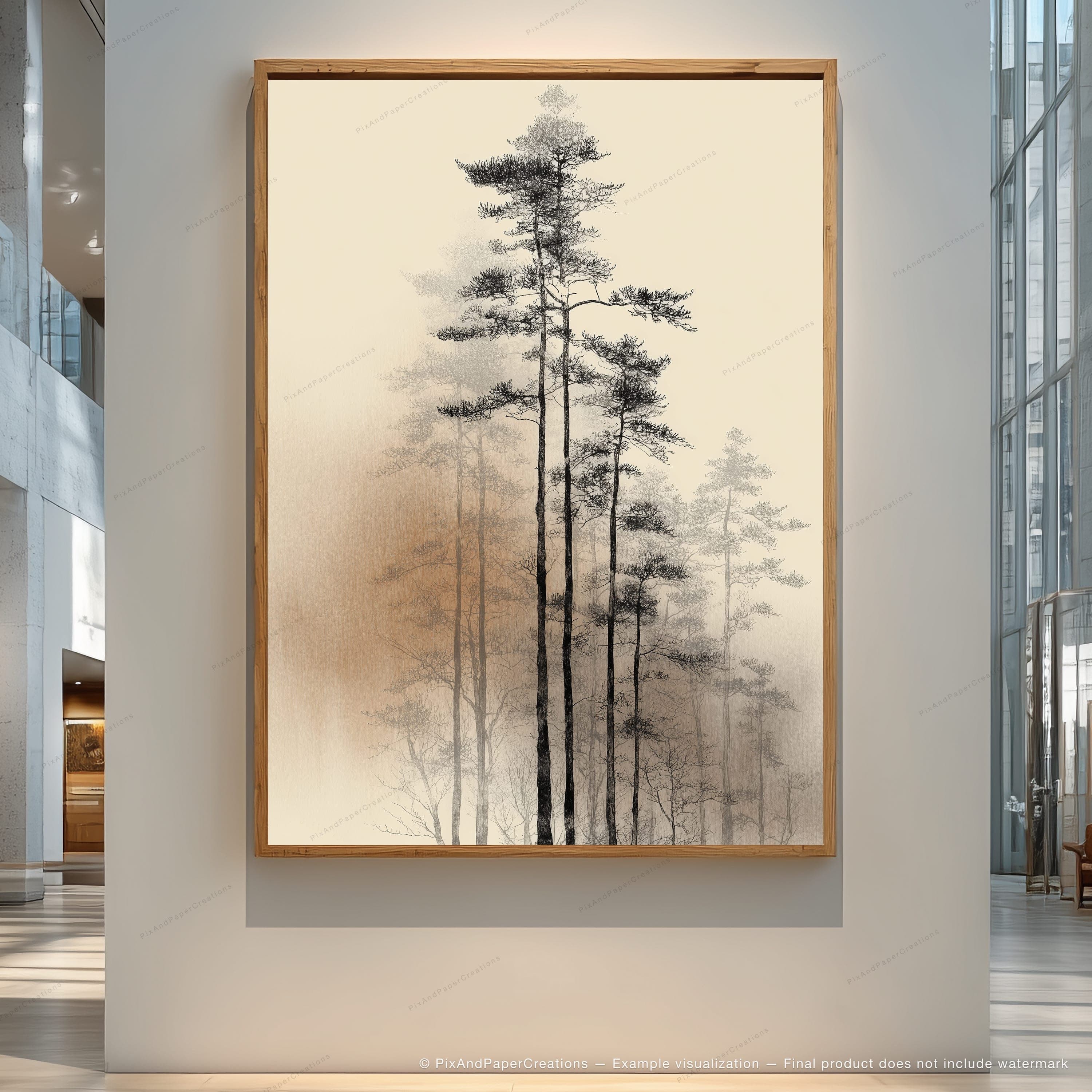 Nordic Forest Linework hero preview